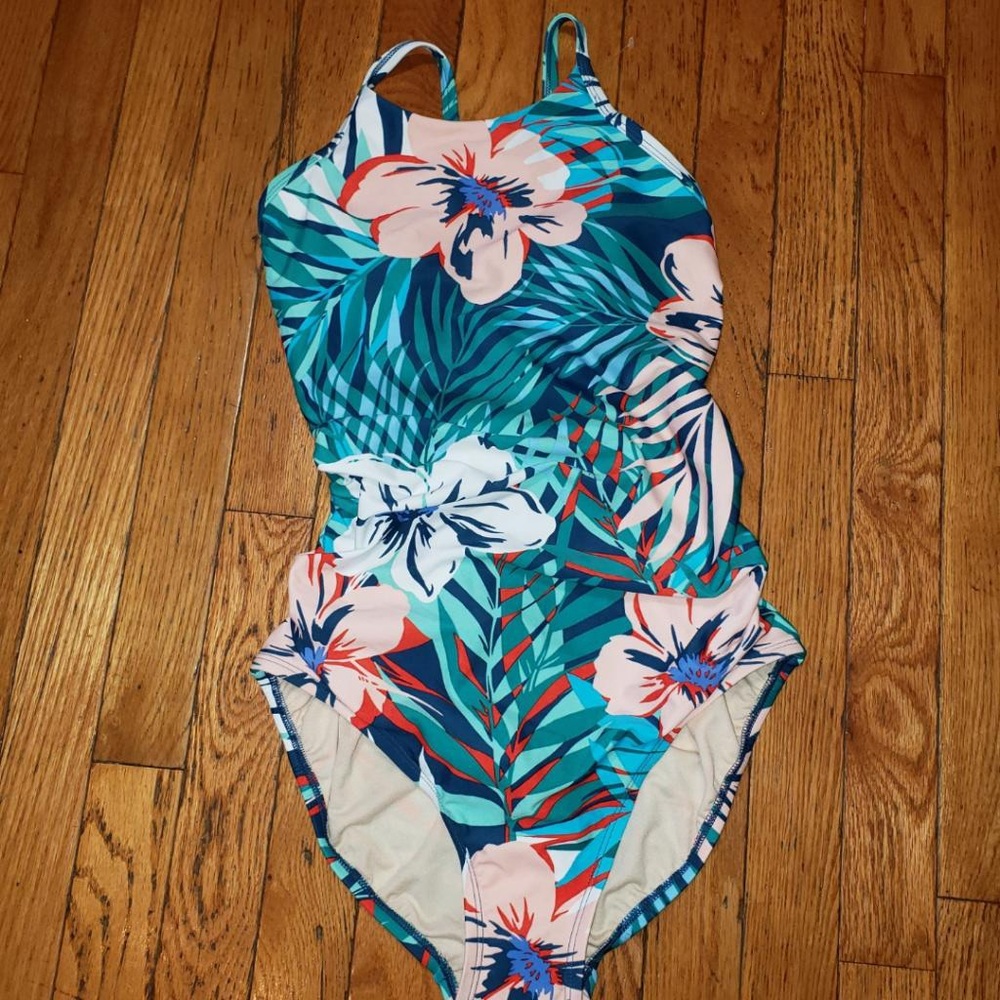 NWT Kona Sol One Piece Tropical Swimsuit
